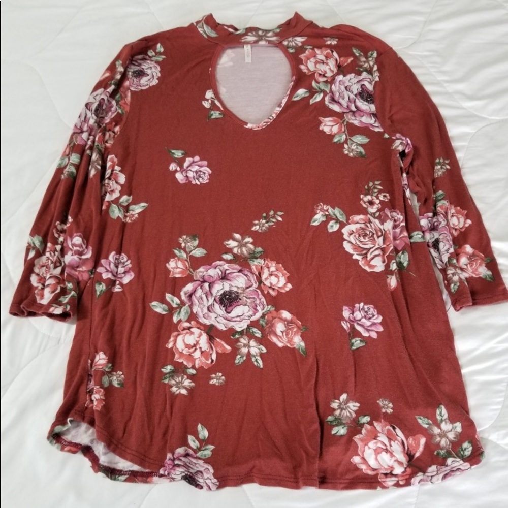 Floral 3 quarters sleeve